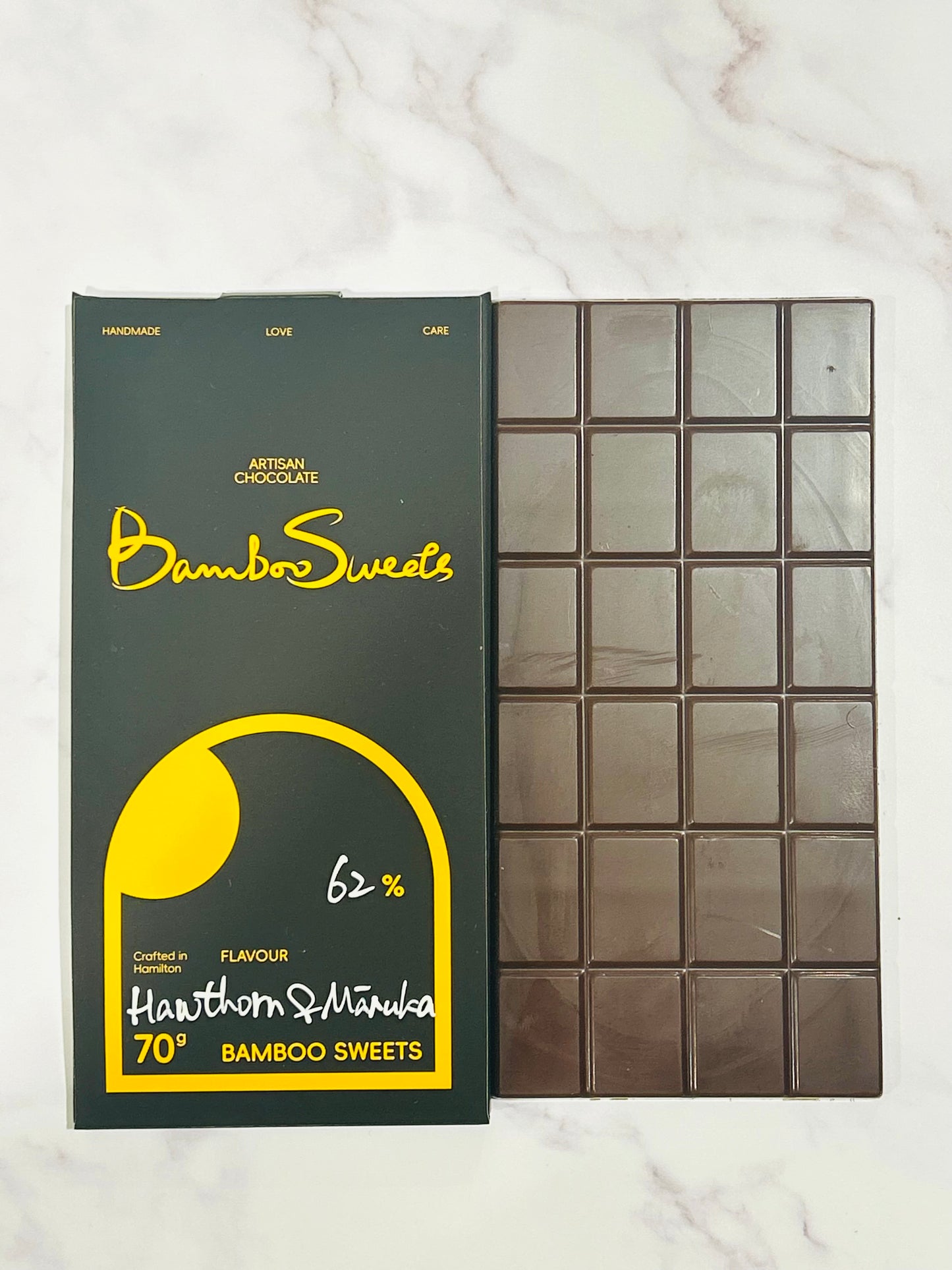 Hawthorn & Mānuka Honey 62% Dark Chocolate( Vegan)