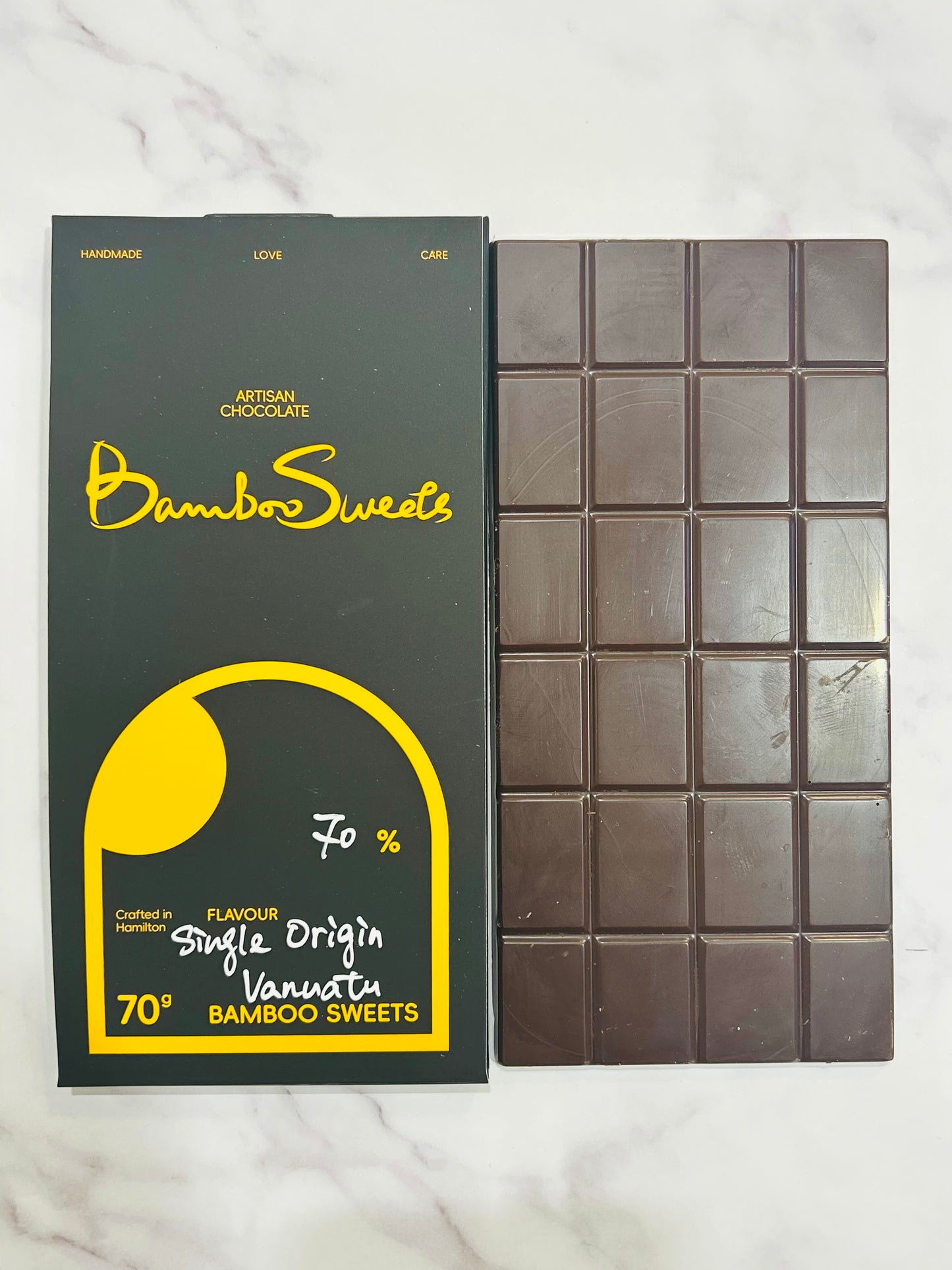 70% Vanuatu Bean-To-Bar Dark Chocolate (V)(GF)