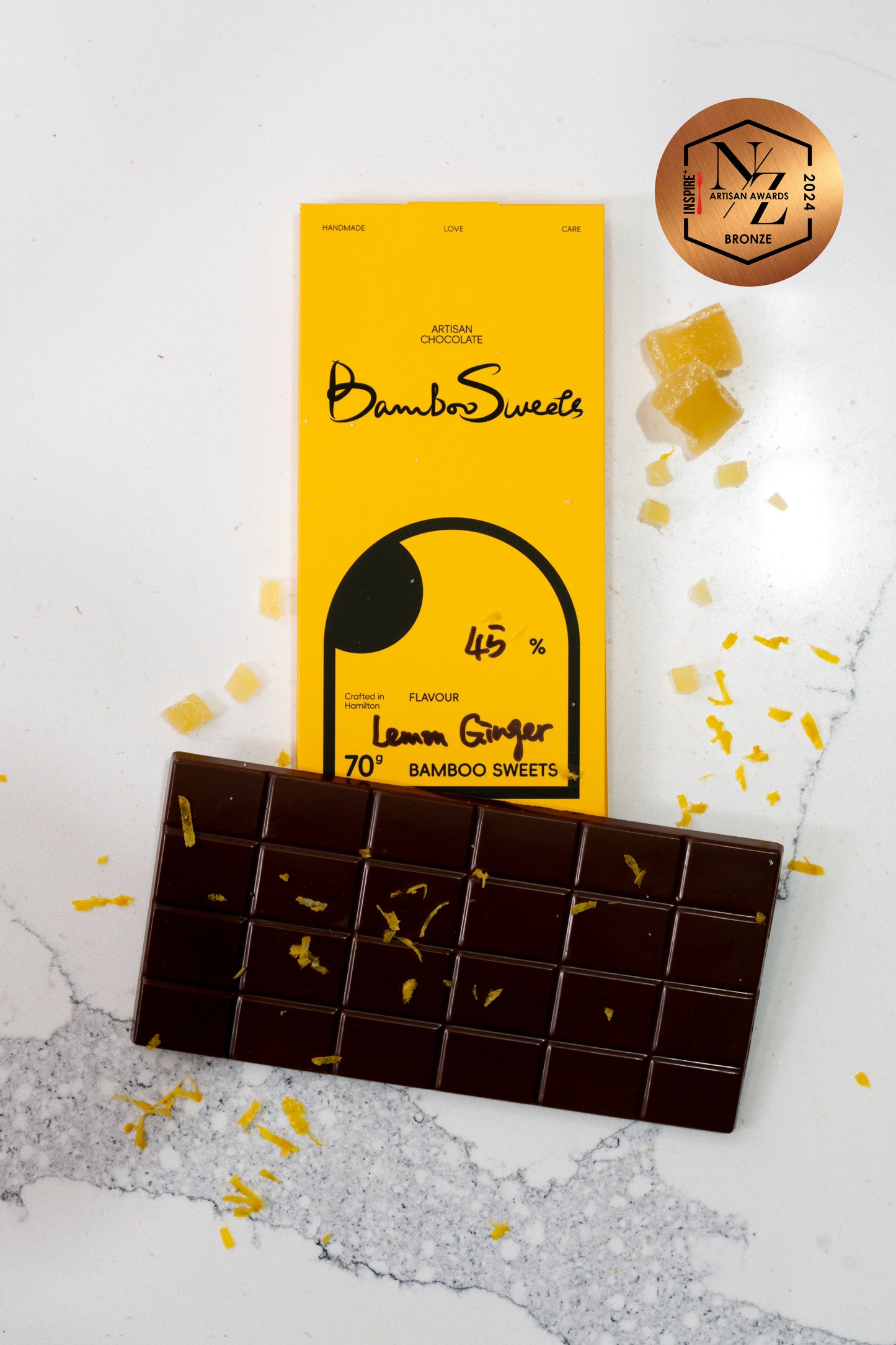 Lemon&Ginger 45%Milk Chocolate