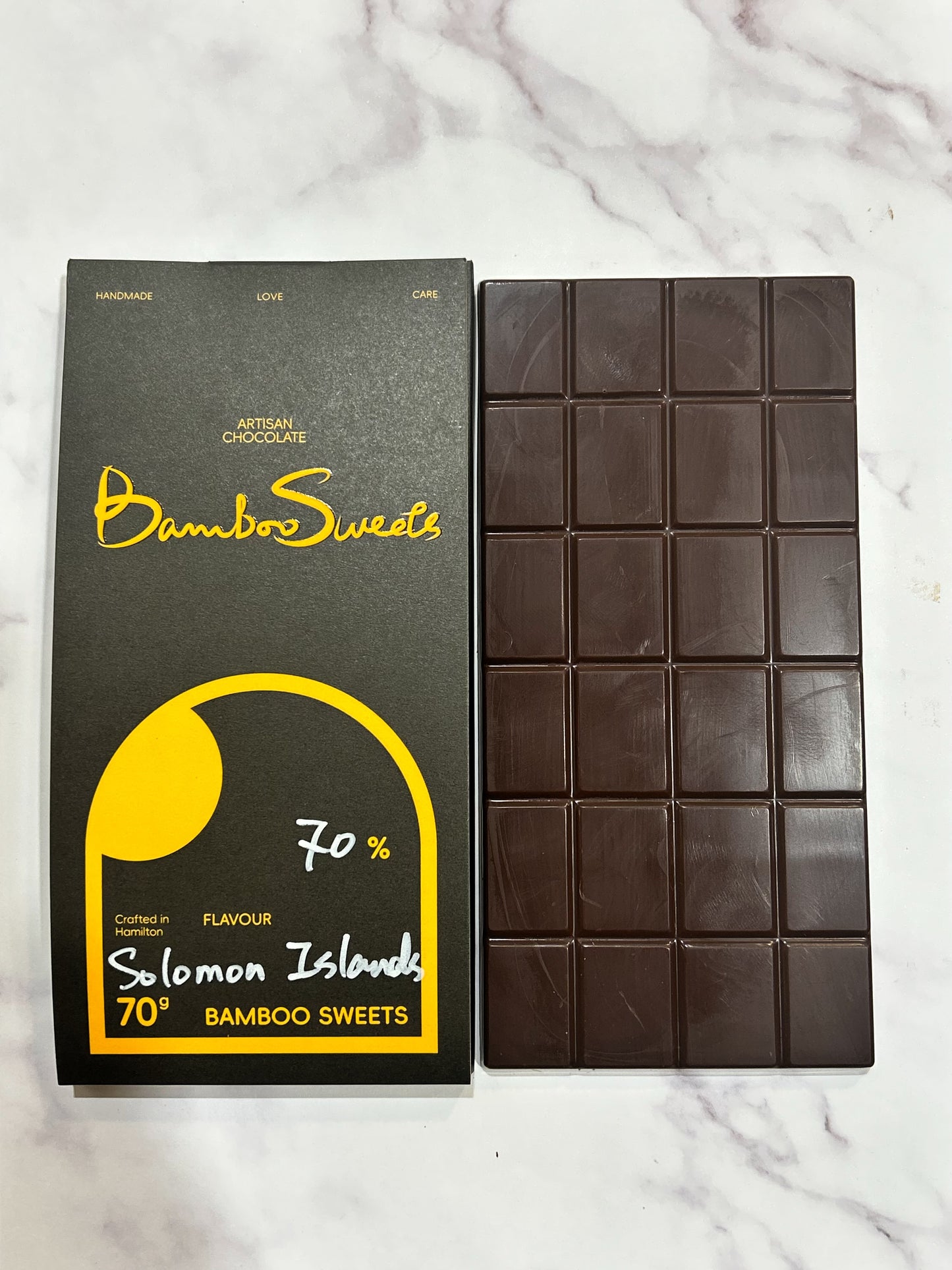 70% Solomon Islands Bean-To-Bar Dark Chocolate (V)(GF)