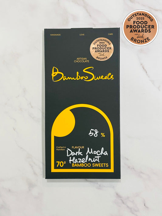 Dark Mocha Hazelnut 58%Organic Single-Origin Dark Chocolate(Vegan)
