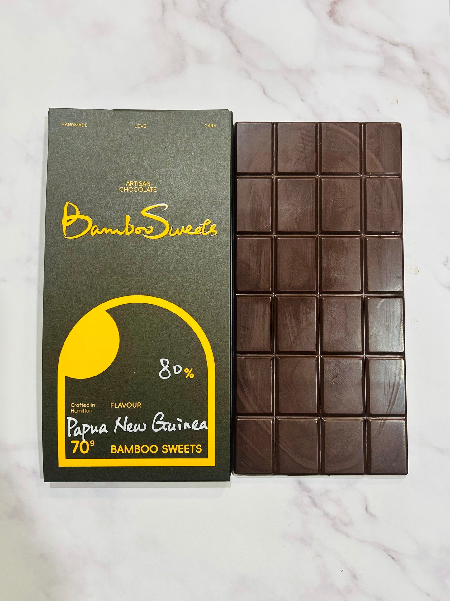 80% Papua New Guinea Bean-To-Bar Dark(V)(GF)